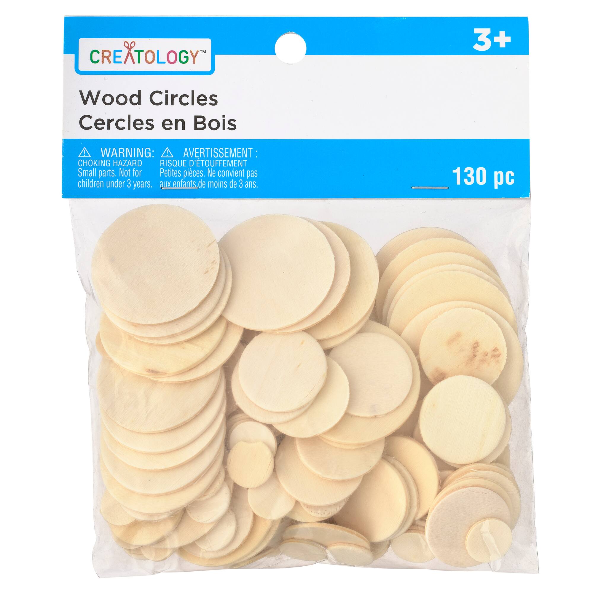 12 Packs: 130 ct. (1,560 total) Wood Circles by Creatology™
